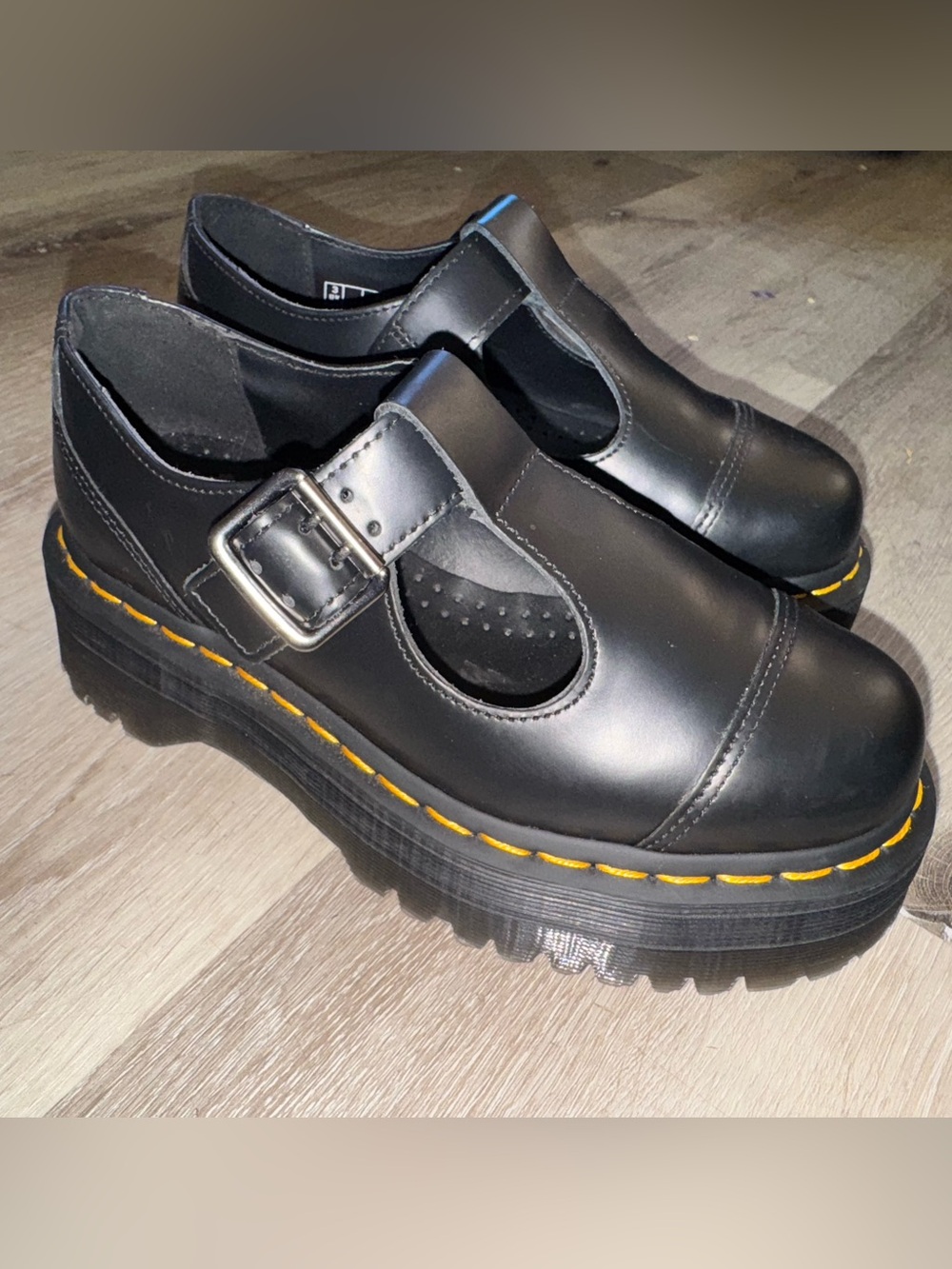 Black Platform Dr Martens size Women’s 5